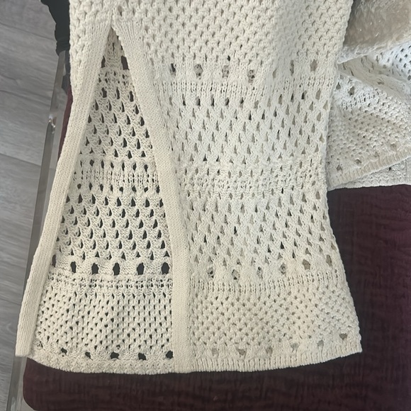 SOLID & STRIPED White Crochet Pants S - Picture 6 of 10